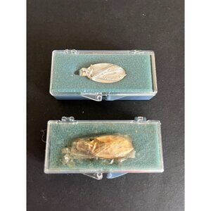 2 Corsair II LT. Aerospace Corporations Gold & Silver Tone Tie Clip Clasps Box